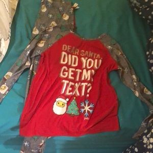 $10 Size 14 Justice Christmas pajamas